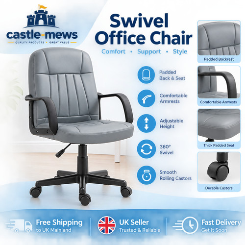 Homcom leather office - office, chair
