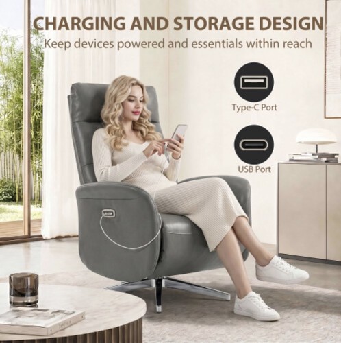 Homcom swivel recliner chair - swivel,