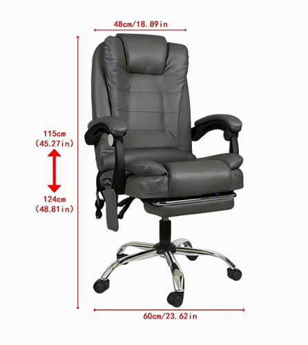 Grey executive high - grey, faux