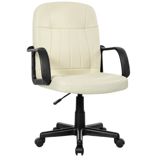 Homcom leather office chair - leather,