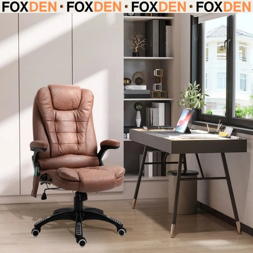 Brown executive office chair - office,