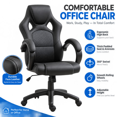 Vinsetto high back office - vinsetto,