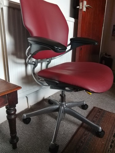 Humanscale freedom red leather - humanscale,