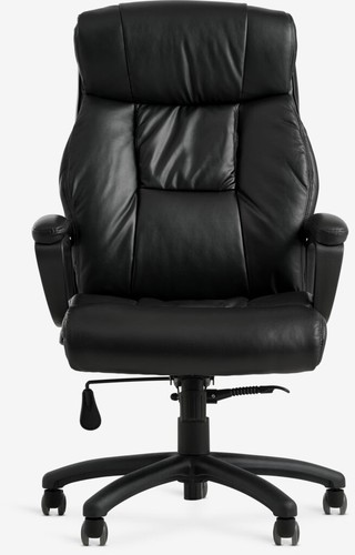Office chair black faux