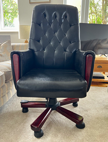 Black executive swivel office - black,