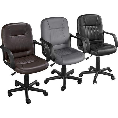 Office chair leather - leather, swivel