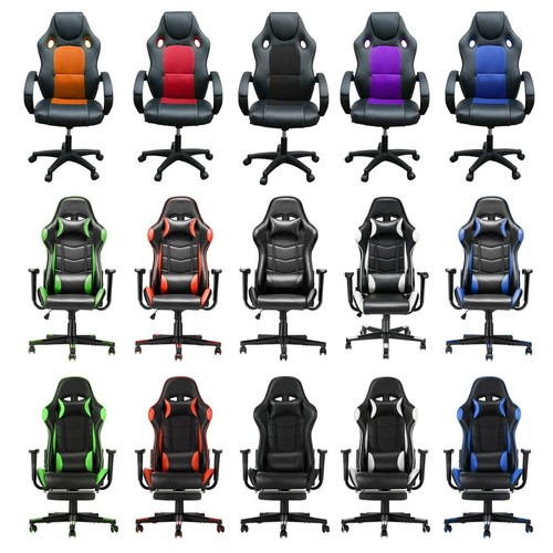 Office chair leather swivel - chair, pu