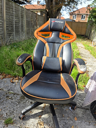 Gtforce black orange high - black/orange, back