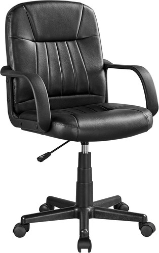 Leather swivel office - leather,