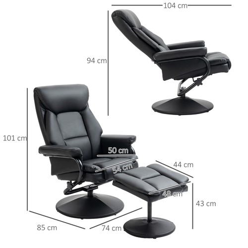 Swivel recliner chair with - recliner,